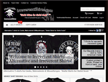 Tablet Screenshot of irreverentshirts.com